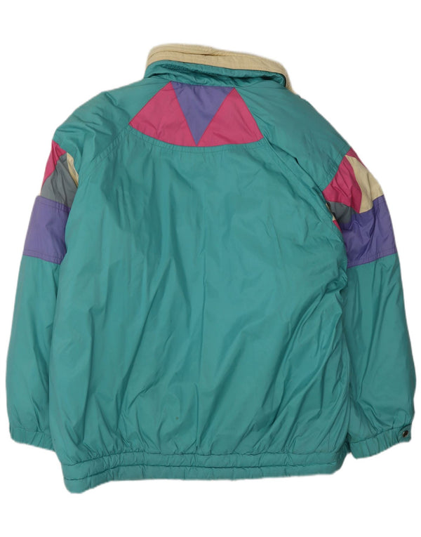 Colmar Mujer Chaqueta De Esquí Relaxed Fit IT 48 XL Verde Colorblock Deportes