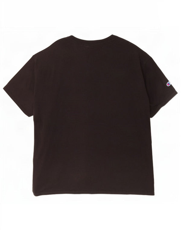 Champion Camiseta gráfica para hombre Top XL Algodón negro