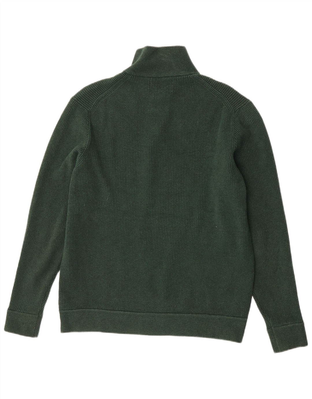 Marks & Spencer Suéter tipo jersey con cuello y cremallera para hombre Poliéster verde grande