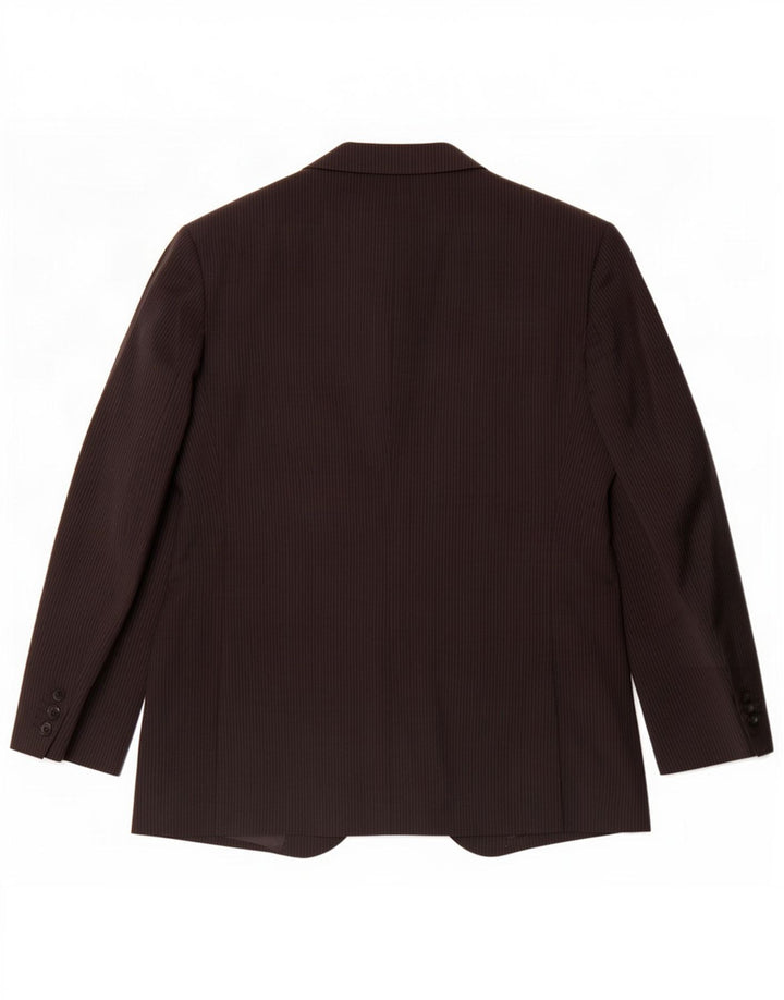 Marks & Spencer Chaqueta tipo blazer de 2 botones para hombre EU 42 Grande a rayas negras