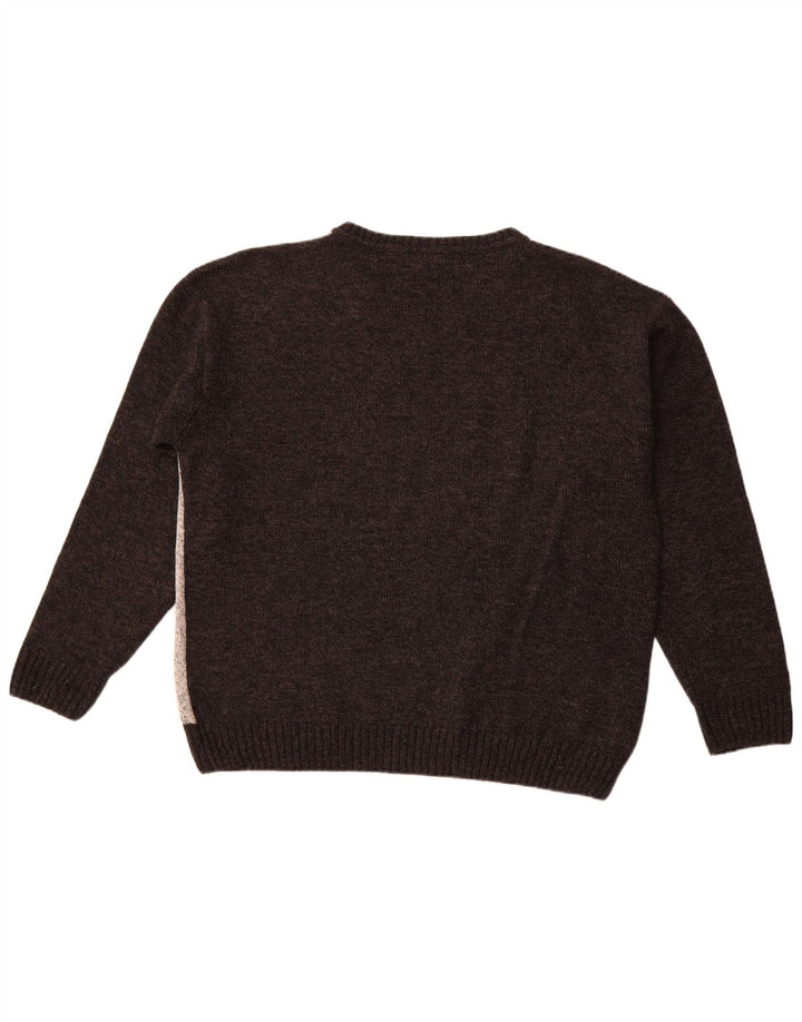 PIERRE CARDIN Jersey con cuello en V para hombre IT 58 2XL Gris Argyle/Diamante