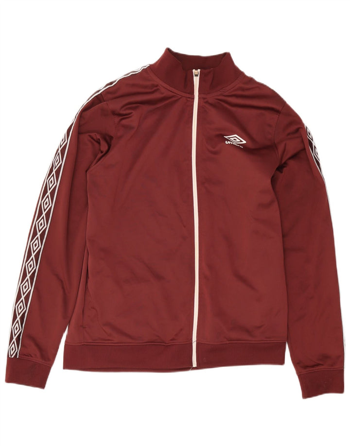 Umbro Chaqueta superior de chándal gráfico para mujer UK 46 Grande Poliéster burdeos