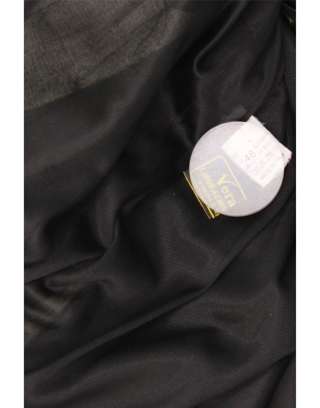 Abrigo de cuero vintage para mujer IT 48 XL Negro