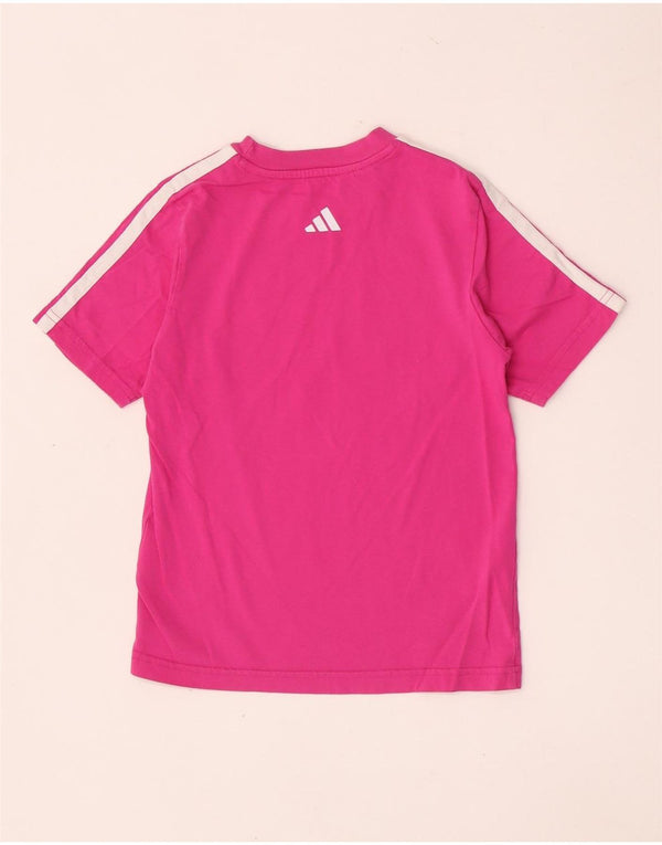 Adidas Camiseta Regular Graphic para Niñas 7-8 Años Rosa Algodón