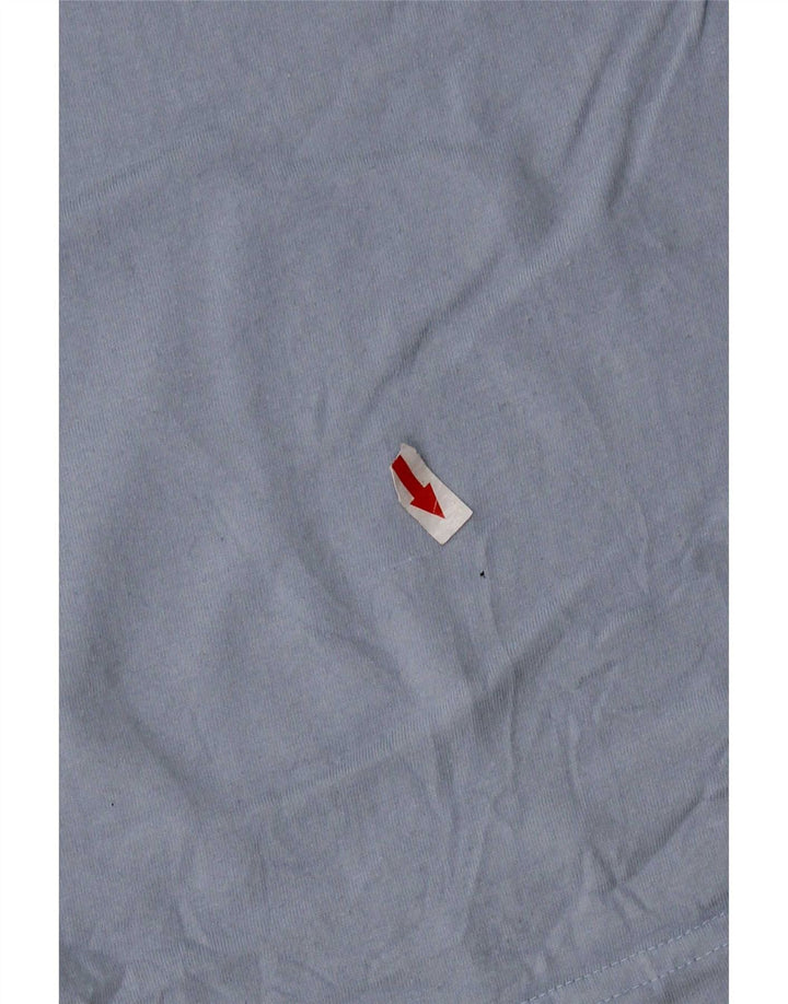 Camiseta Asics Hombre Top XL Algodón A Rayas Azul