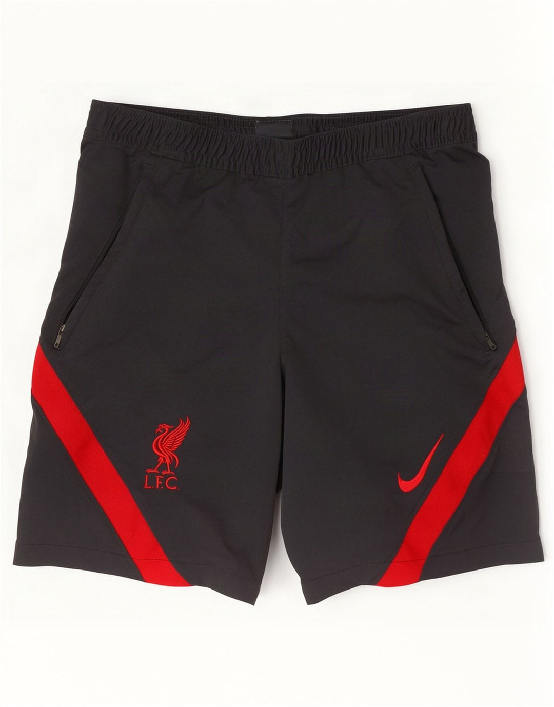 Nike Liverpool - Pantalones cortos deportivos para hombre, poliéster, color gris pequeño