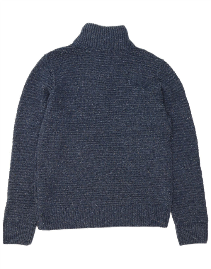 Jersey tipo jersey con cuello y cremallera para hombre de Fat Face Acrílico azul medio