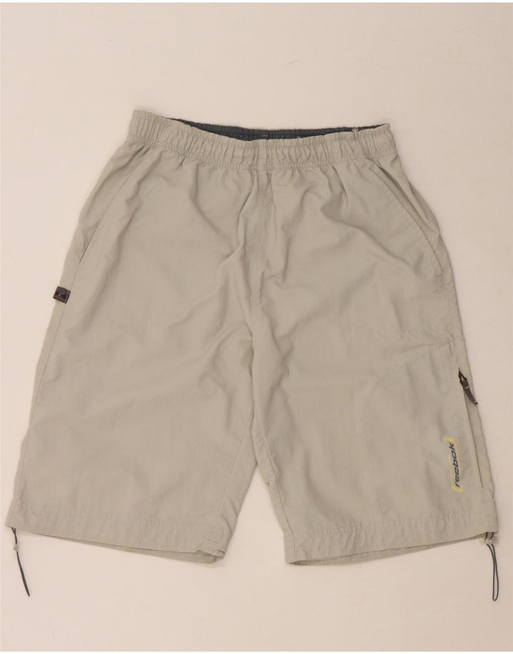 REEBOK Pantalones cortos deportivos para hombre pequeño gris