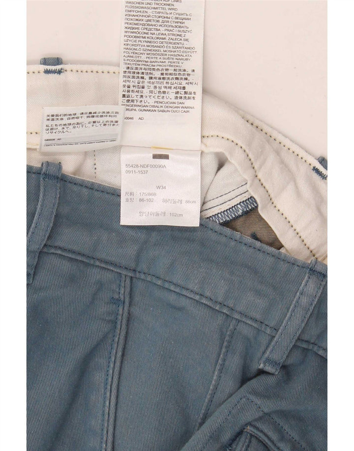 Levi's Pantalones cortos chinos para hombre W34 Algodón azul grande
