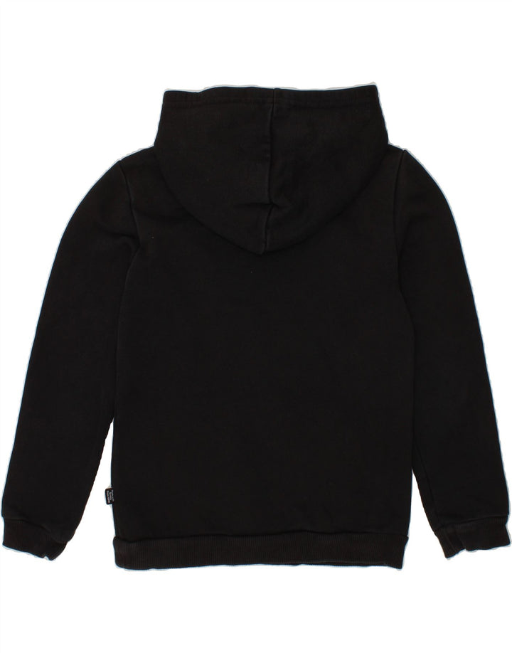 PUMA Boys Graphic Hoodie Jumper 7-8 Years Black Vintage Puma and Second-Hand Puma from Messina Hembry 