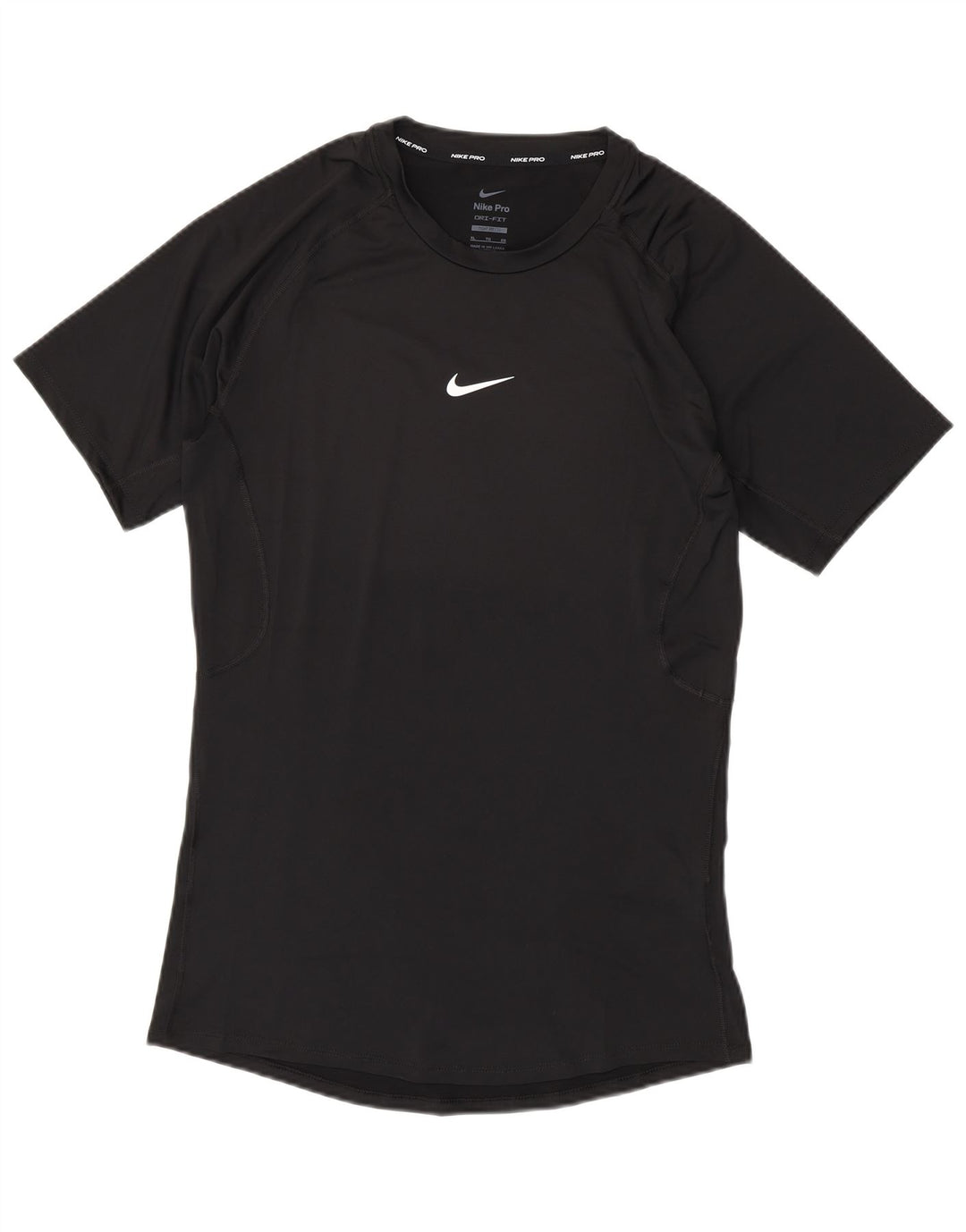 NIKE Camiseta ajustada para hombre XL Poliéster negro