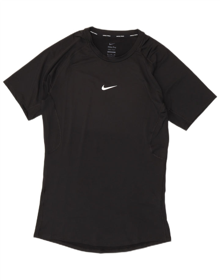 NIKE Camiseta ajustada para hombre XL Poliéster negro