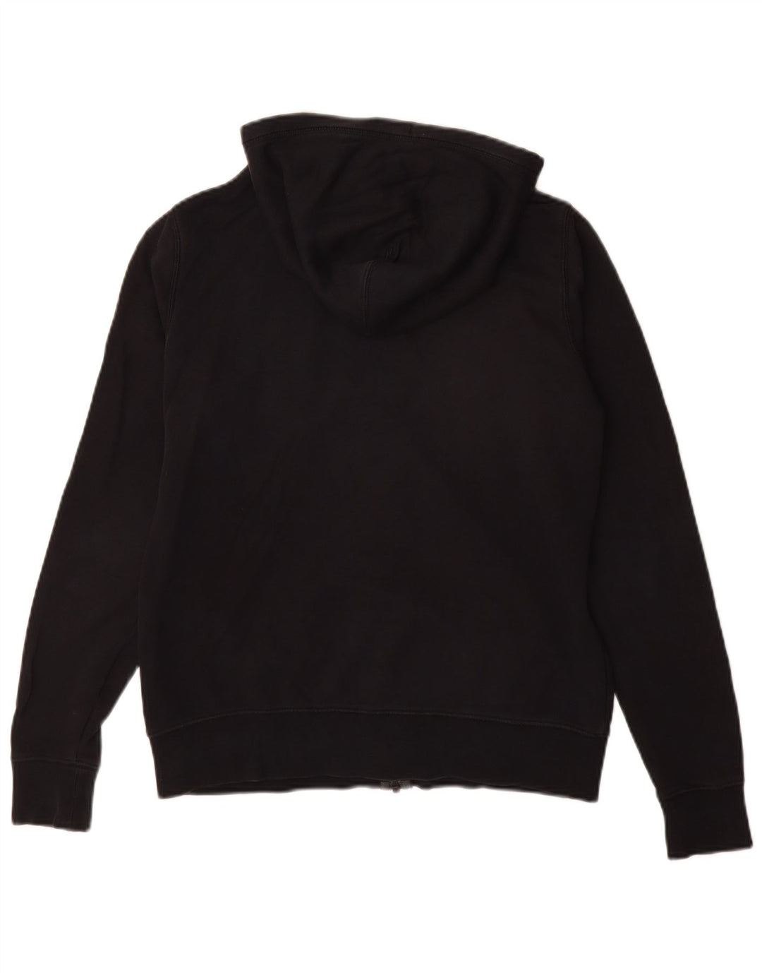 NIKE Sudadera con capucha y cremallera para mujer UK 46 Grande Algodón negro