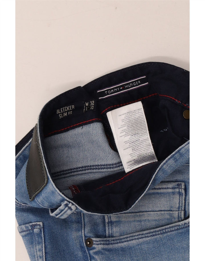 Tommy Hilfiger Vaqueros ajustados Bleecker para hombre W32 L30 Algodón azul