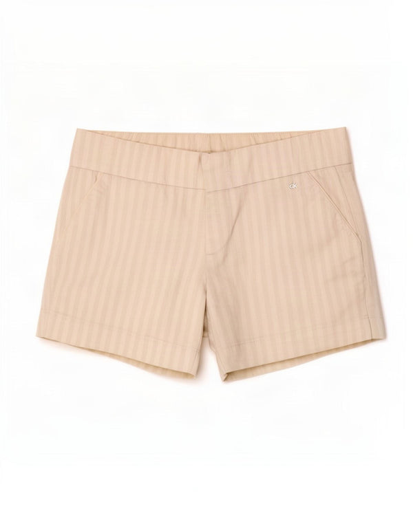 Pantalones cortos chinos Calvin Klein para mujer W30 Algodón a rayas beige medio