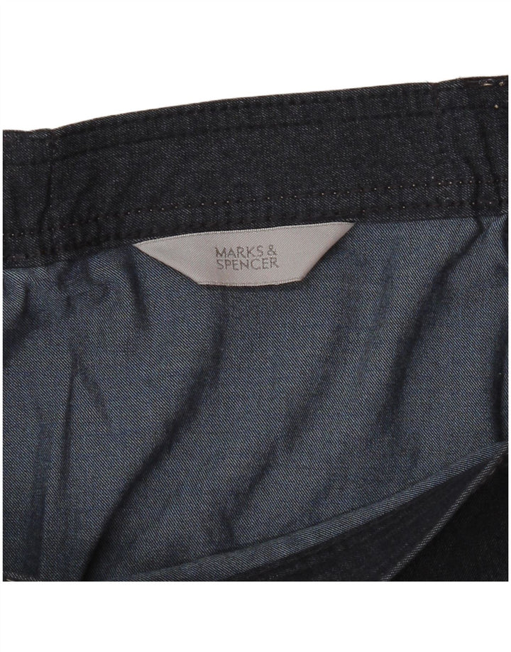 MARKS & SPENCER Falda vaquera para mujer W32 Grande Azul marino
