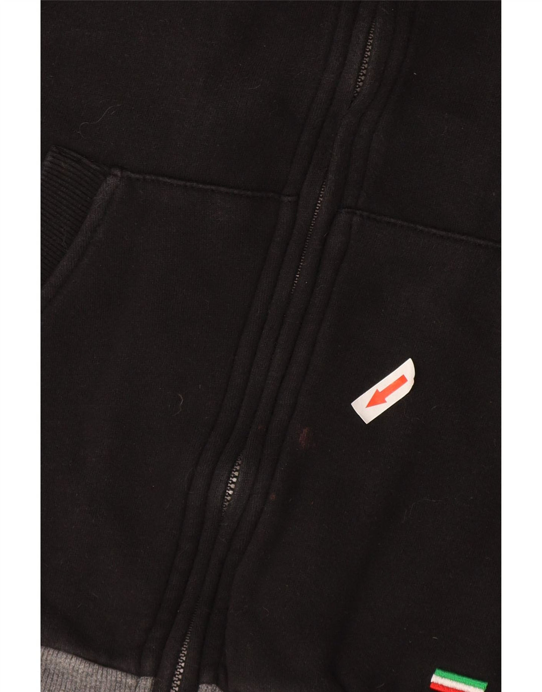 Lotto Chaqueta de chándal para mujer UK 40 Mediana Negro Colorblock Algodón