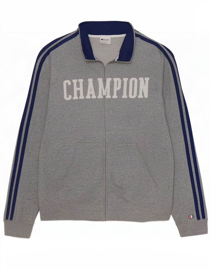 Champion Chaqueta de chándal gráfica para hombre XL Gris