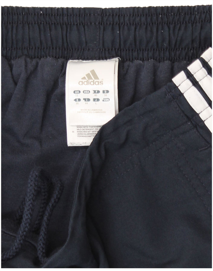 Adidas - Pantalones de chándal para mujer, talla 40, talla mediana, color azul marino, poliéster