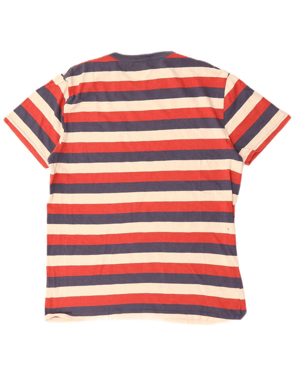Camiseta J. Crew Hombre Top Medium Algodón A Rayas Multicolor