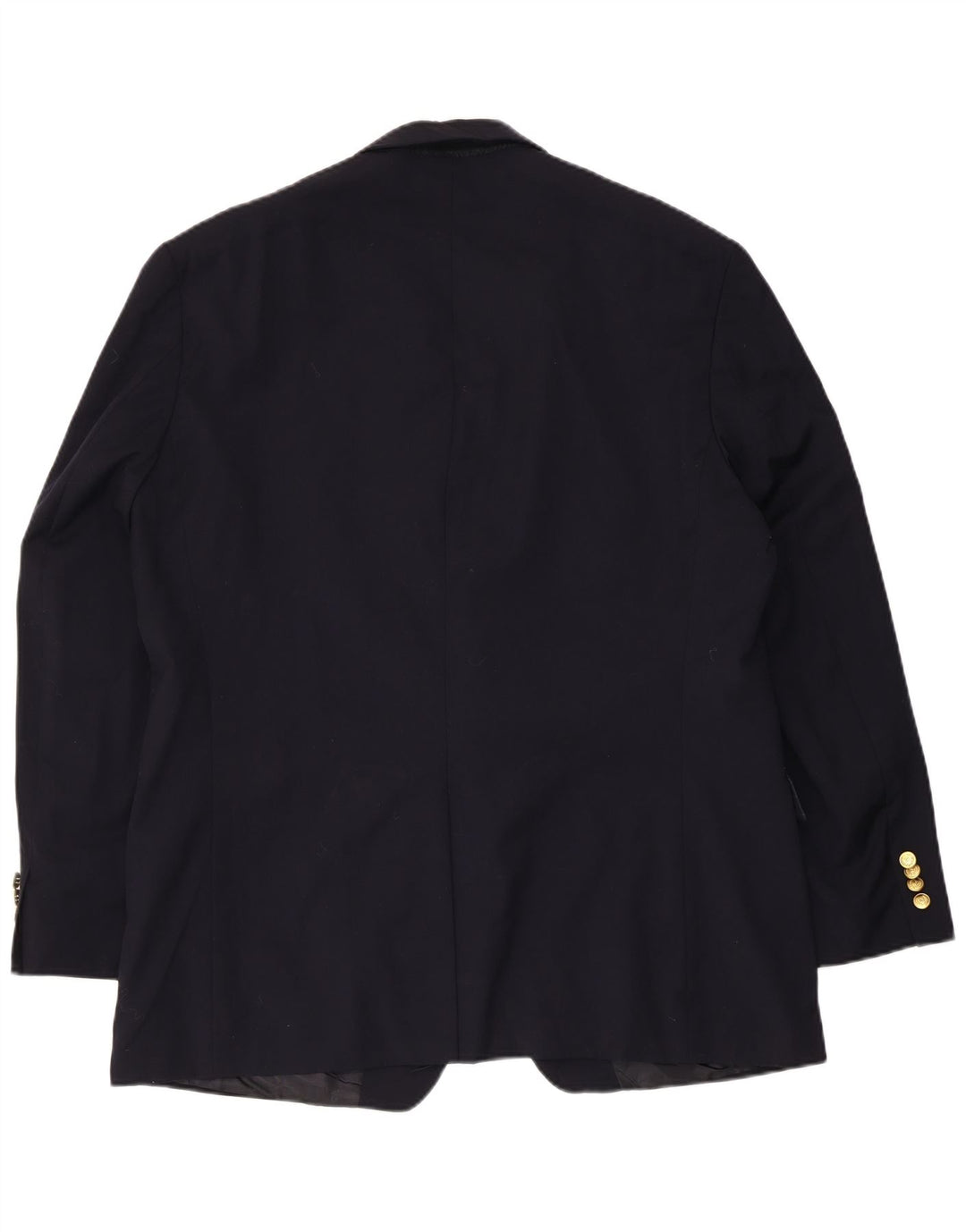 Chaps Chaqueta tipo blazer con 2 botones para hombre, talla 38, lana azul marino mediana