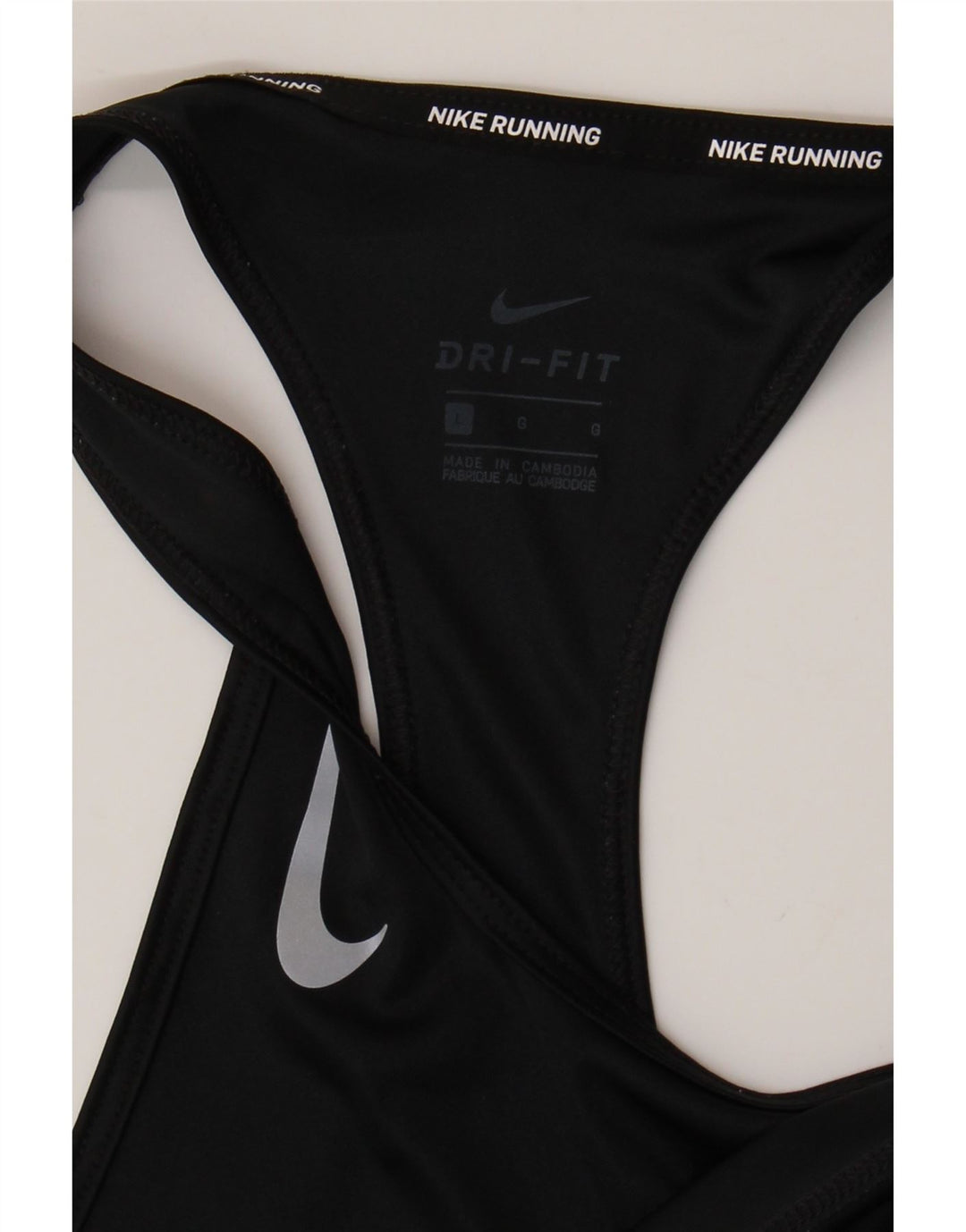 NIKE - Camiseta sin mangas Dri Fit para mujer, talla 40, talla grande, color negro