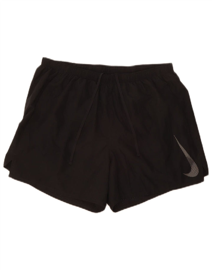 Nike Dri Fit Graphic - Pantalones cortos deportivos para hombre (poliéster), color negro