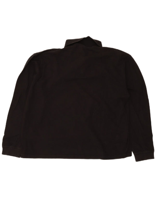 Champion Polo de manga larga para hombre 2XL Algodón negro