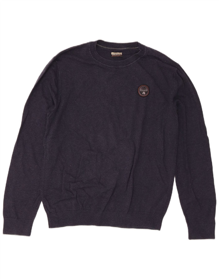 Napapijri Jersey De Corte Regular Con Cuello Redondo Para Hombre Azul Marino Medio