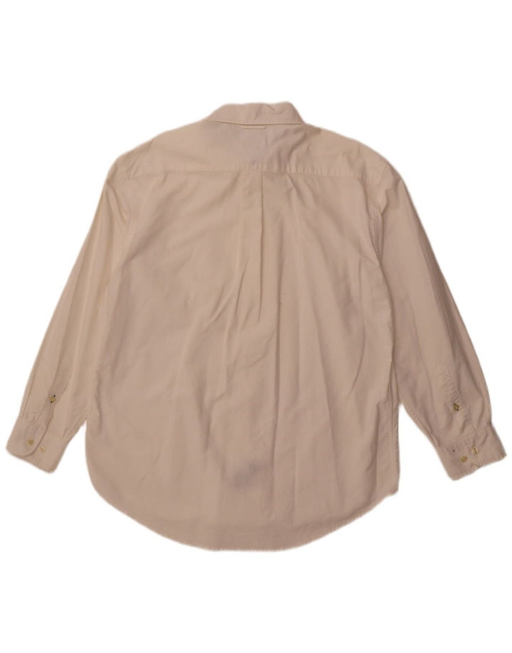 Camisa Tommy Hilfiger para hombre grande de algodón blanco roto