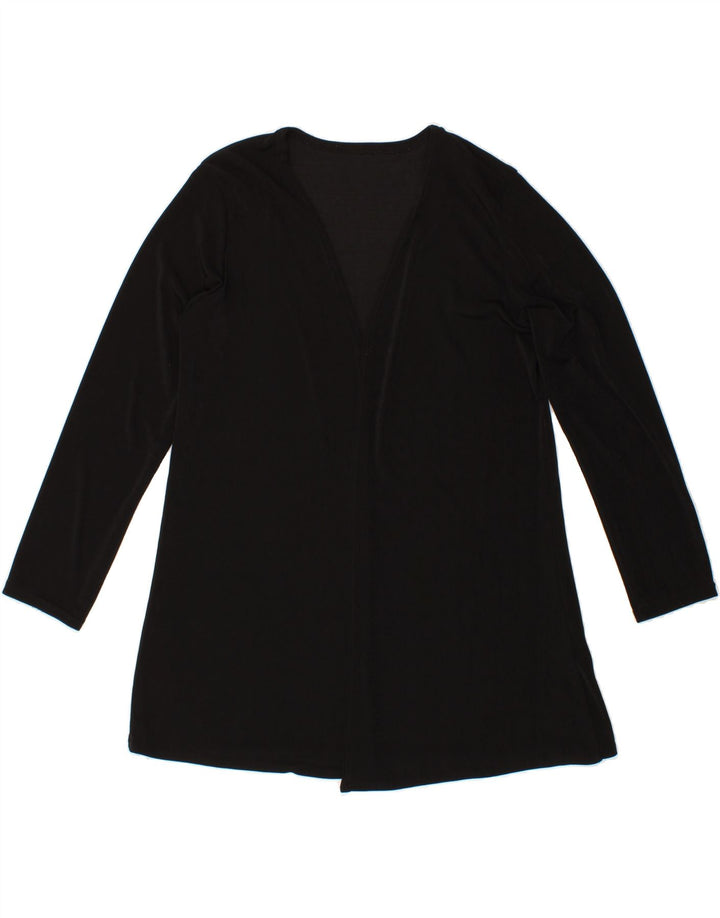 VINTAGE Womens Cardigan Top UK 14 Medium Black Vintage Vintage and Second-Hand Vintage from Messina Hembry 