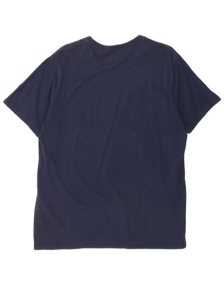 Levi's Camiseta estándar para hombre Top grande de algodón azul marino