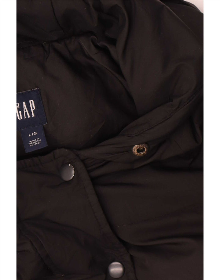 Gap Chaqueta acolchada con capucha para mujer UK 46 Large Black