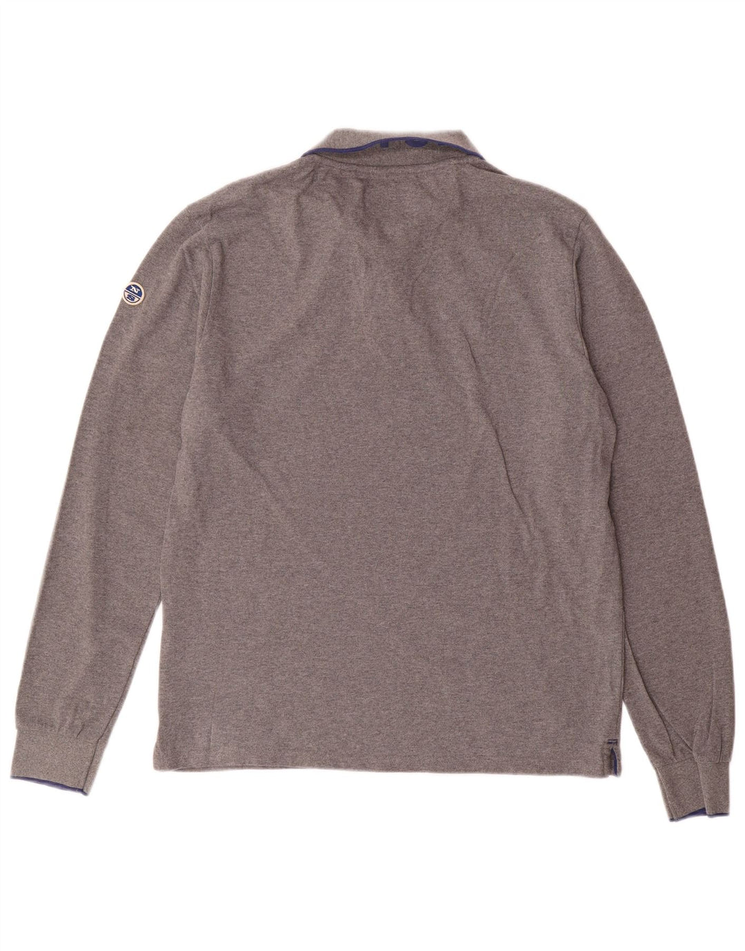 North Sails Polo De Manga Larga Para Hombre Algodón Gris Grande