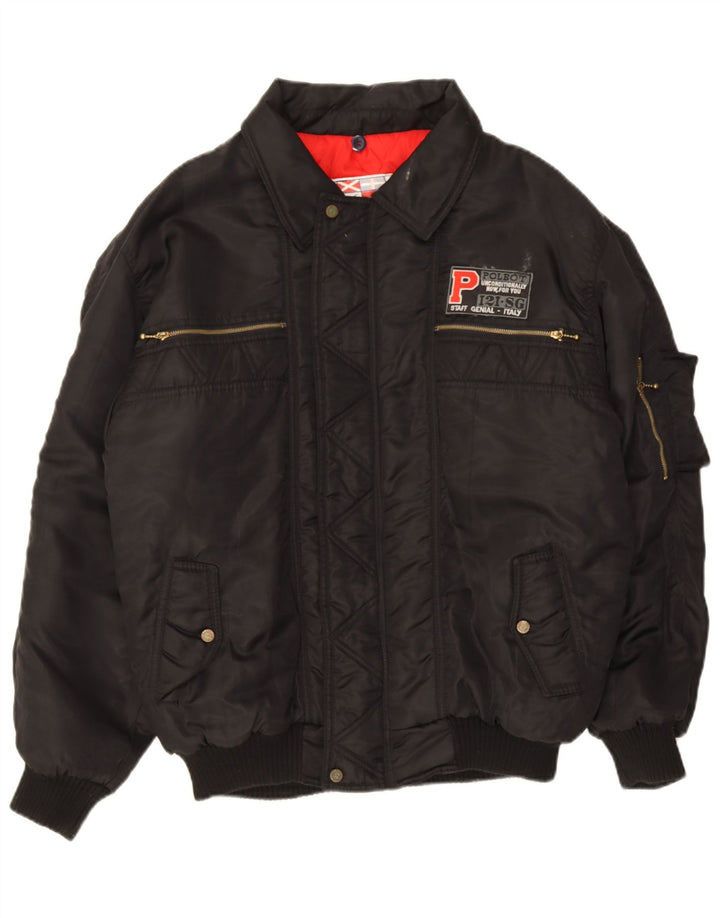 Polbot Chaqueta Bomber Acolchada Hombre UK 42 XL Poliamida Negra