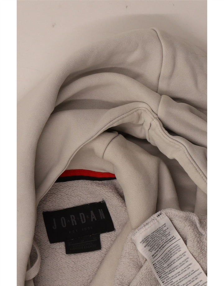 JORDAN Jersey con capucha y estampado gráfico para hombre Algodón blanco mediano