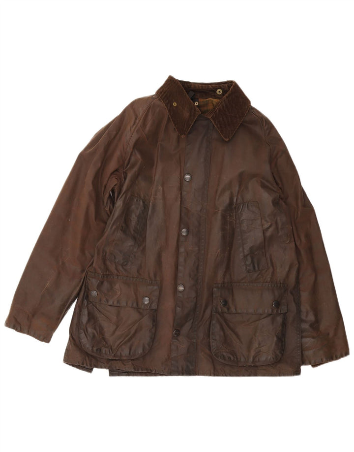 BARBOUR Chaqueta de algodón encerado Bedale para hombre UK 38 Marrón medio