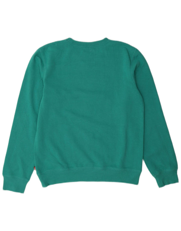 Levi's Boys Graphic Sudadera Jumper 15-16 Años Verde Algodón
