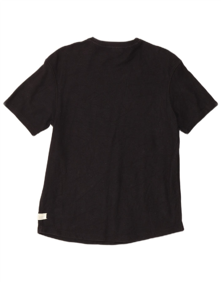 Zara Hombre Camiseta Top Medium Negro
