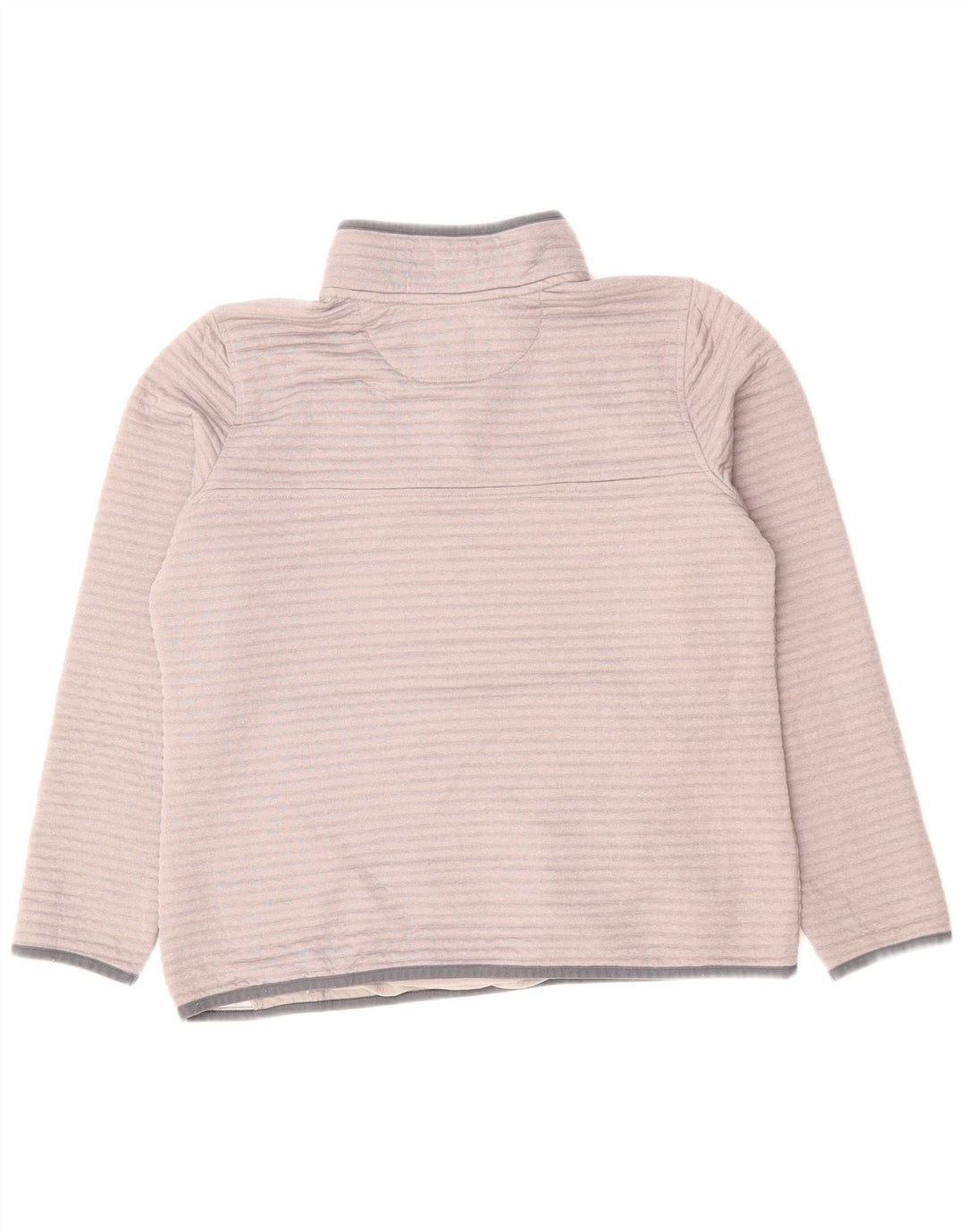 L.L.Bean Sudadera con Cuello y Botones para Mujer UK 46 Poliéster Gris Grande