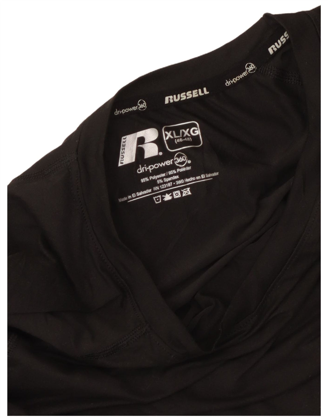 RUSSELL ATHLETIC Camiseta Hombre Manga Larga XL Gris Poliéster