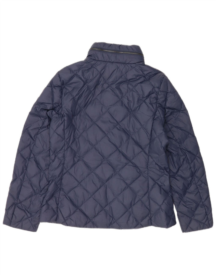 Marks & Spencer Chaqueta Acolchada Acolchada para Mujer UK 12 Medium Azul Marino