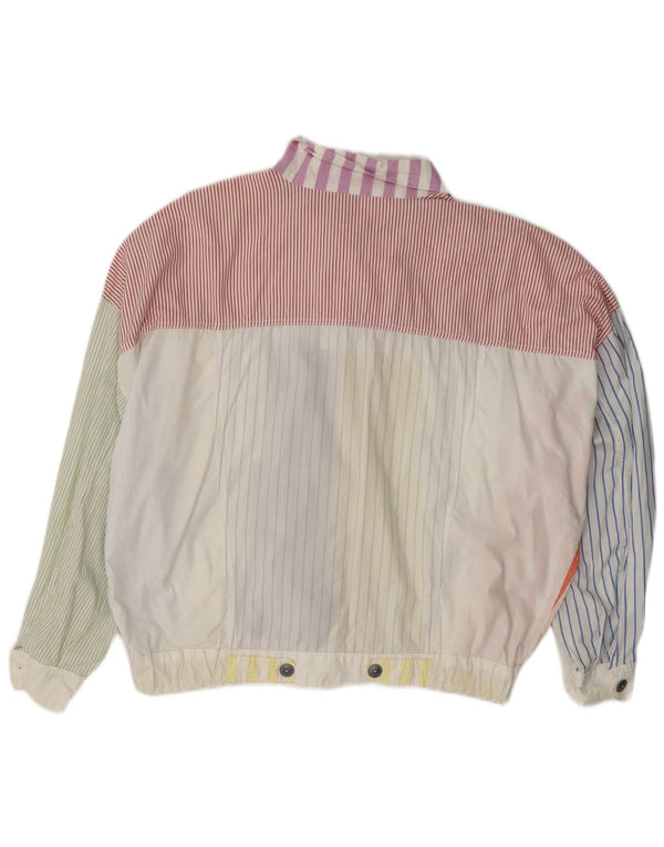 Naf Cazadora bomber para hombre UK 42 XL Algodón a rayas multicolor Retro