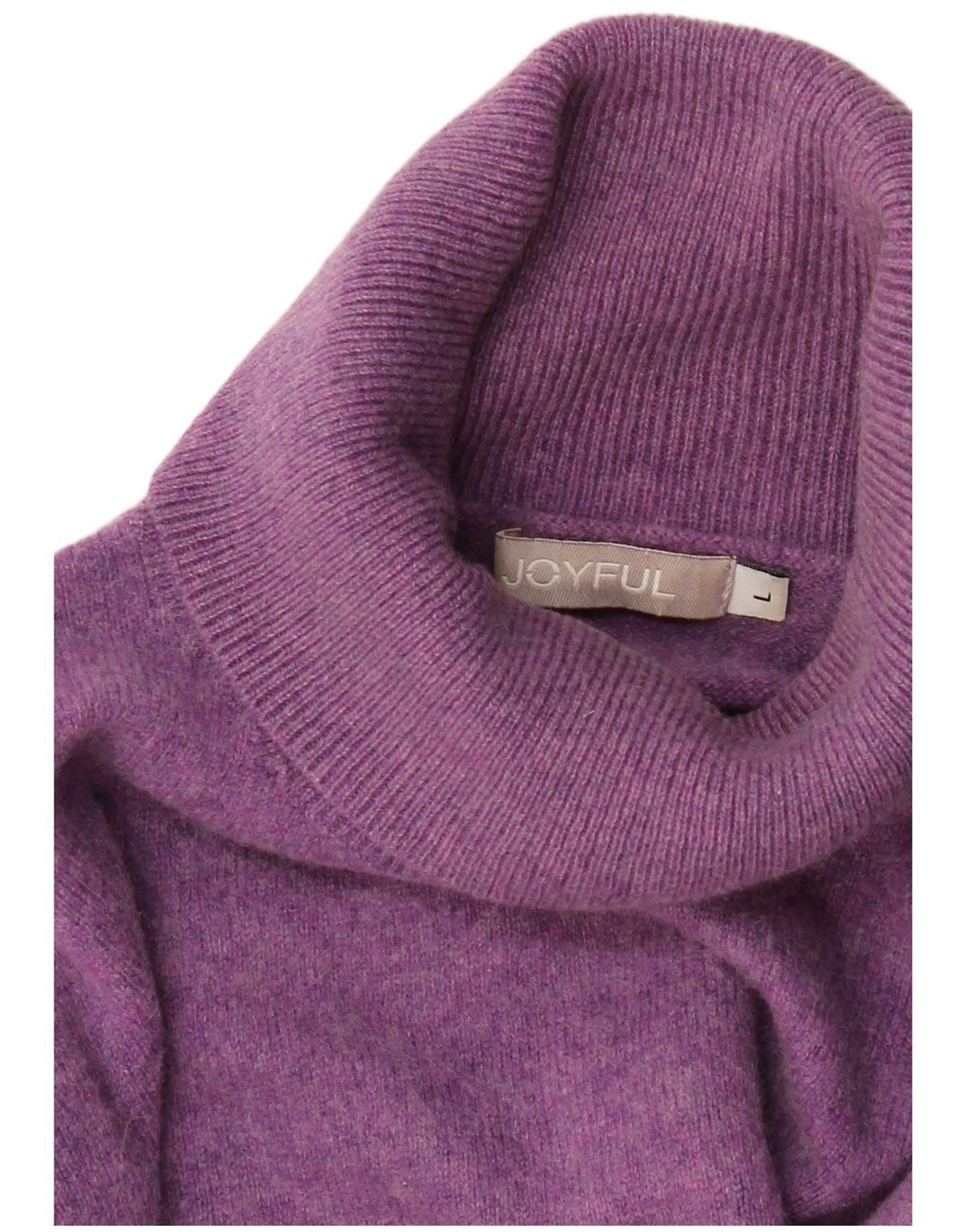 Joyful - Jersey con cuello vuelto para mujer, talla 40, color morado