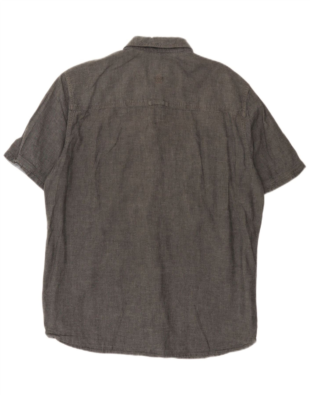 Camisa de corte clásico de manga corta para hombre de Fat Face Algodón gris medio