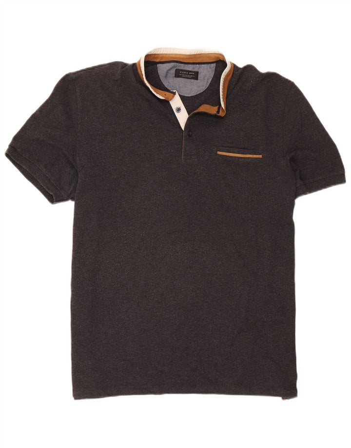 Polo Zara Hombre 2XL Gris