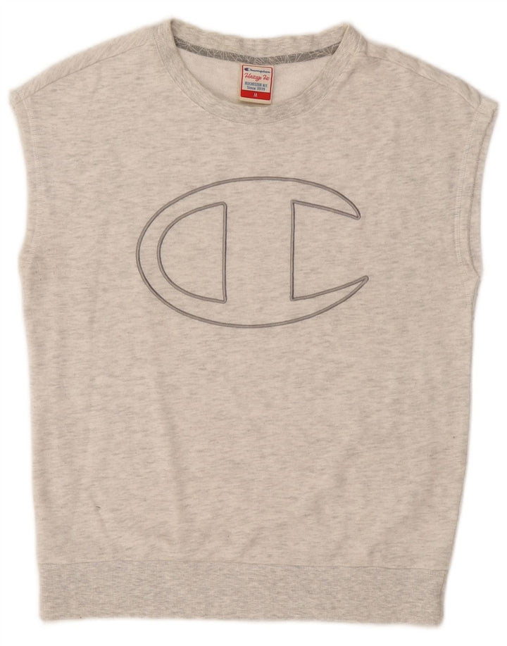 Champion Heritage Fit Graphic Sudadera para Mujer UK 44 Gris Medio
