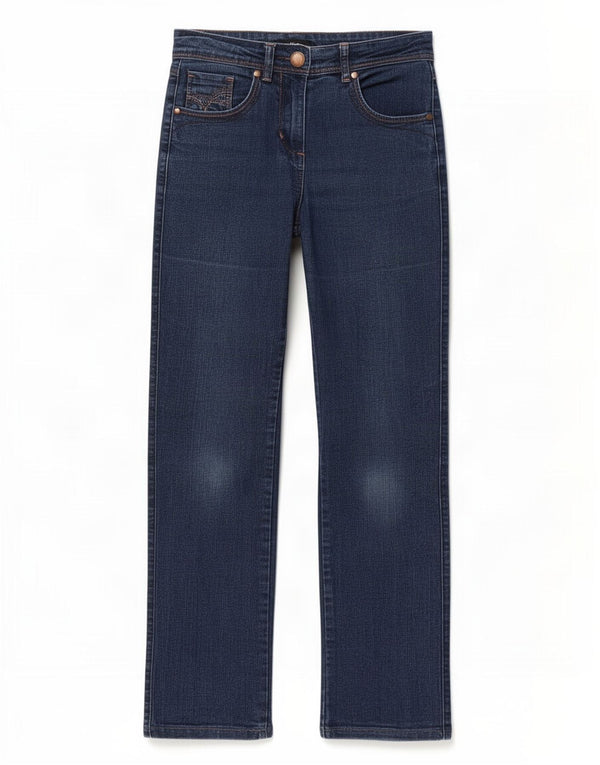 Vaqueros rectos para mujer M&Co UK 8 Small W28 L29 Azul