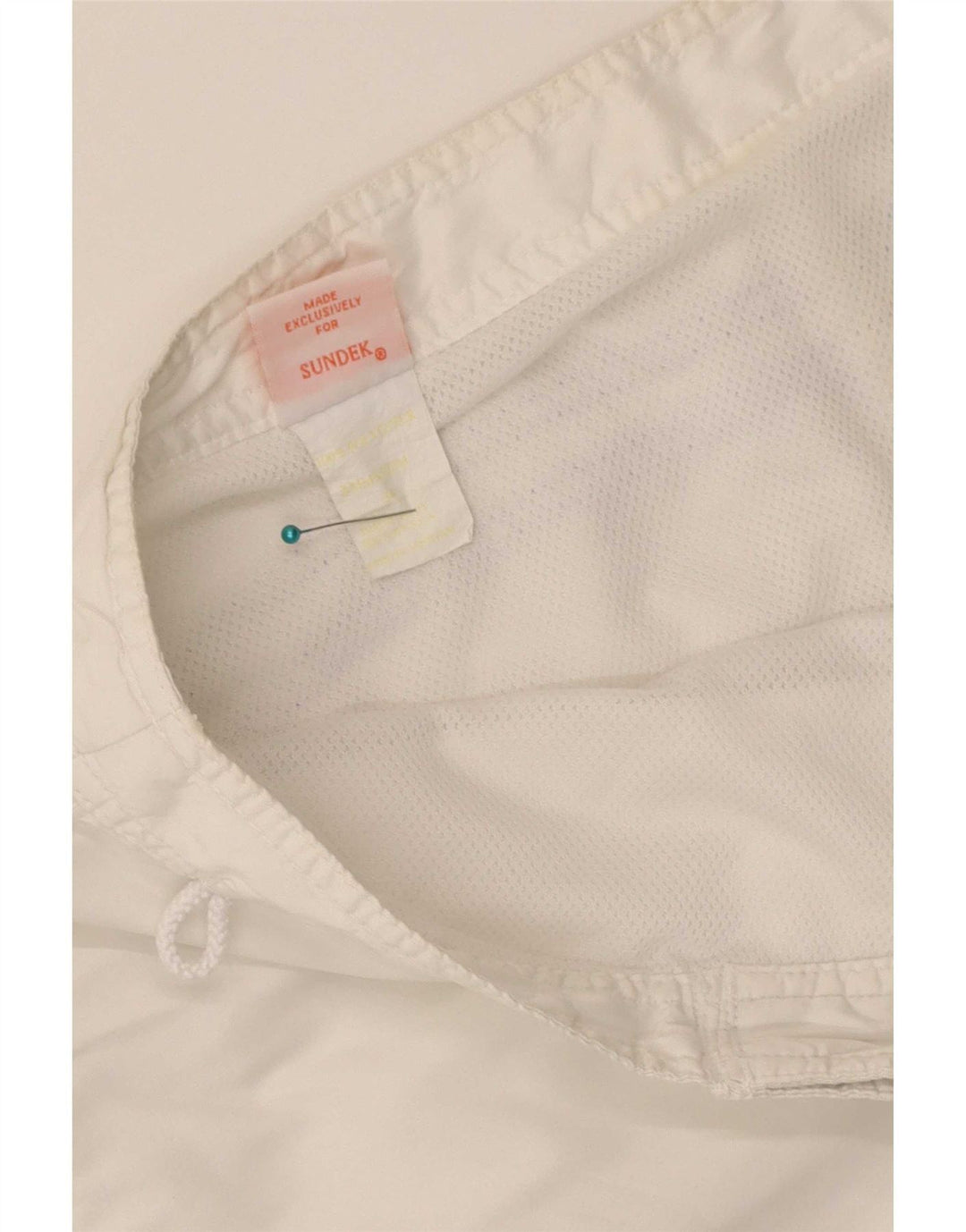Sundek Bañador Corto Hombre Grande Poliéster Blanco