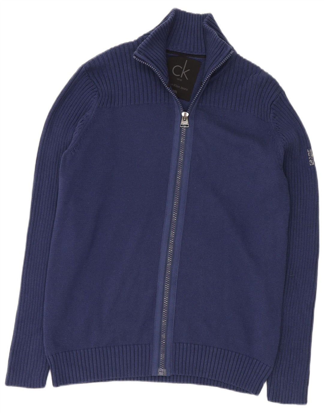 Calvin Klein Jeans - Cárdigan para hombre, talla 3XL, algodón azul marino